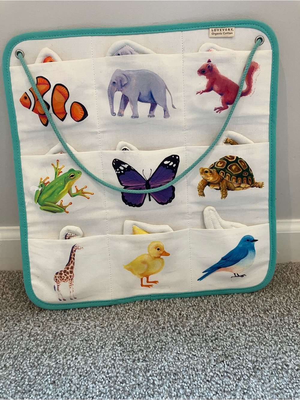 Lovevery Quilted Critter Pockets - Complete - The Realist Playkit